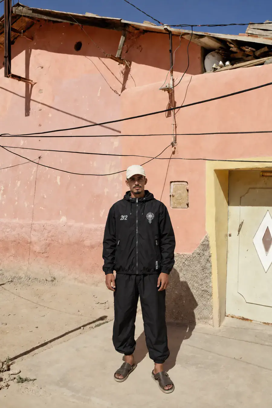 Veste NO FITNA 212 Maroc portée : au village