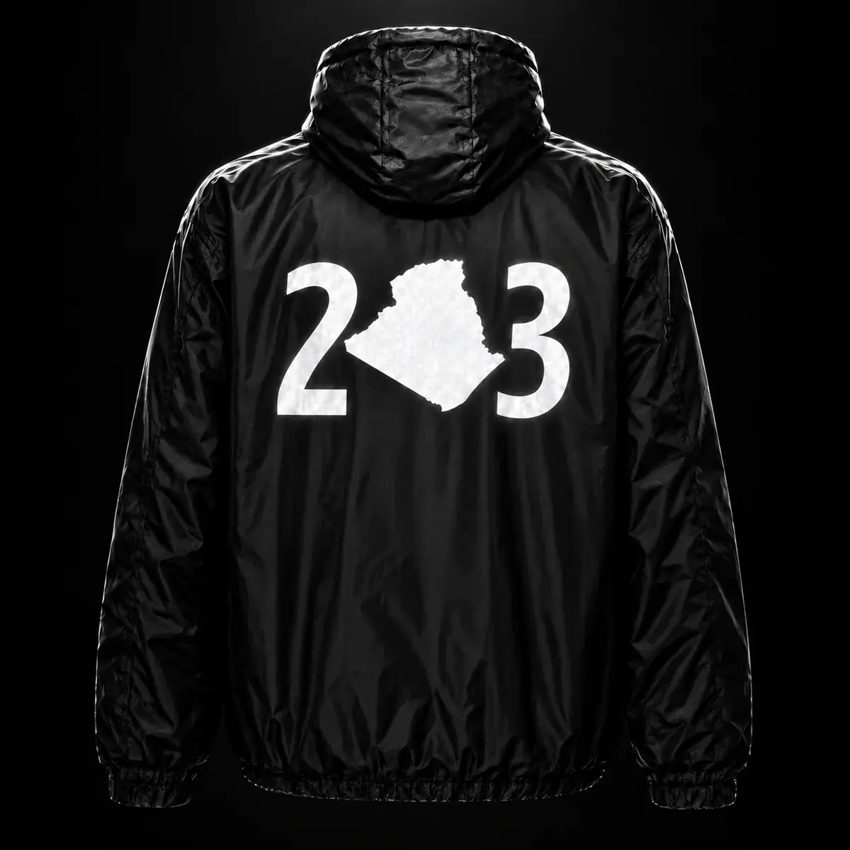 Veste 213 Algérie · Noir, dos avec le marquage réfléchissant